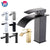 Faucet Copper Hot And Cold Black Household Bathroom Basin Water Tap