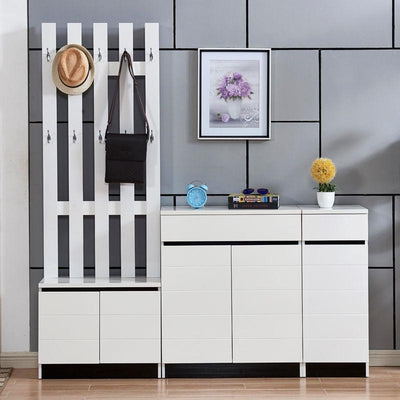 Cabinet Household Door Simple Modern Entrance Hall Hanging Coat Rack Large Capacity Partition Shoe