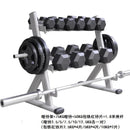 Home Commercial Gym Fitness Equipment Professional Double-decker Dumbbell Rack Hexagonal Round Fixed