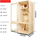 Wood Four Solid Seasons Universal Closed Luxury Apartment House Household Cat Cabinet