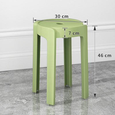 【Buy 3 Get 1 Free】Simple Plastic Stool Japanese Style Dining Stool Living Room Use | Dining Stools/