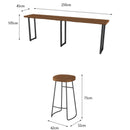 SEVEN Bar Table Living Room High Leg Simple Multi-chair Coffee High Table Bar Table