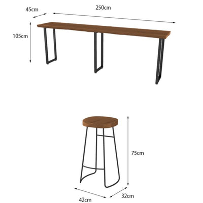 SEVEN Bar Table Living Room High Leg Simple Multi-chair Coffee High Table Bar Table