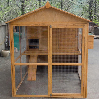 2021 Pet Coop Outdoor Wooden Chicken Egg Cat House Cage Rabbit Breeding Home Oversized Pigeon