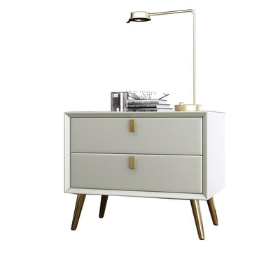 Installation-free Bedside Table Light Luxury Style Simple Modern Mini Bedroom White 40cm Nordic