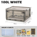 Koala 100L Transparent Foldable Storage Box with Wheels Made by Premium Quality Material