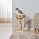 Sisal Condo Climbing Frame Cat Grabbing Board Solid Wood Tree Platform Nest Toys Cat Supplies