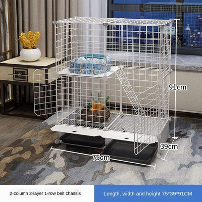 Pet Playpen Cat Rabbit Fence Isolation Door Plastic Indoor Cage Kennel