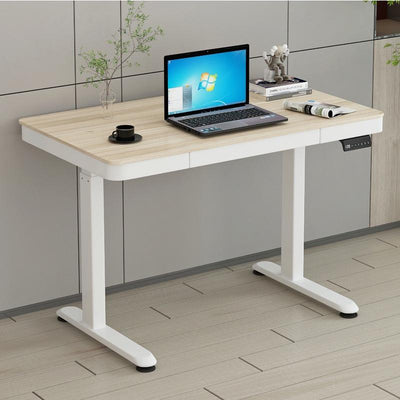 Electric Height Adjustable Table Removable Study Table With Drawer Computer Desk