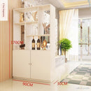 Solid Wood Storage Cabinet Hall Entrance Door Screen bookshelf Partition Space Saver Display Rack