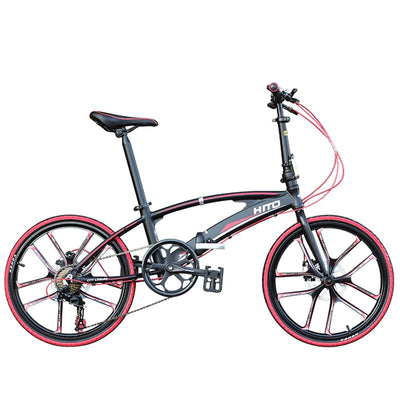 Hito X6 Foldable Bicycle 20/22-inch Double Tube Folding Bicycle Ultra-light Magnesium Alloy Portable