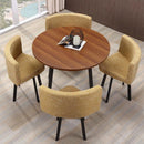 Nordic Simple Table Chair Combination Reception Table Conference Room Office Leisure Small Round