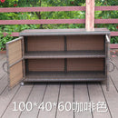 Shoe Rack Rattan Outdoor Sunscreen Waterproof Courtyard Locker Garden Balcony Storage Cabinet