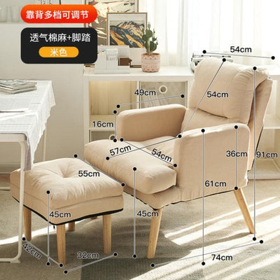 Lazy Sofa Multifunctional Foldable Back Chair Recliner