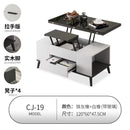 (MUWU) Lifting Coffee Table With 4 Stools Small Family Creative Dining Table Tea Table Dual Use