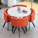 (MUWU) Simple Negotiation Stoic Table and Chair Combination 4 People Leisure Creative Reception Net