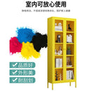 Bookshelf Cabinet Living Room Dustproof Bookshelf Wrought Iron Glass Door Bookcase Home Floor