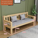 Sofa Solid Wood Small Apartment Wooden Simple Three-person Chair Double Bench Living Room