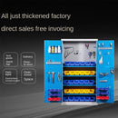 Syezyo Tool Box Trolley Cart Tool Thickened Iron Storage Cabinet for Heavy Workshop Auto Repair