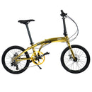 KOSDA KSD-8 Foldable Bicycle 20-inch 8-speed Aluminum Alloy Double Disc Brake Folding Bike Adult