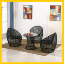 Balcony Table And Chair*spot*Modern Outdoor Rattan Chair 3/4/5 Piece Set Indoor Courtyard Rattan Tea