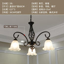 Clhjfa Hanging Lights European Iron Living Room Lamp American Bedroom Dining Room Lighting Simple