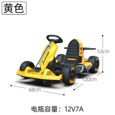 BabyDairy Kids Go-Kart Children's Electric Vehicle Four-wheel Drift Car Remote Control Toy Car 8-12