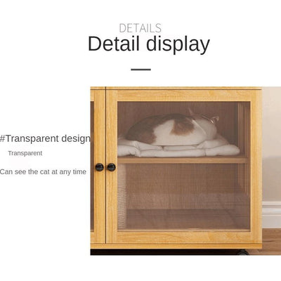 Cat Cage Solid Wood Cat Nest Cat Cage Villa Cat Cabinet Four Seasons General Apartment Luxury Cat