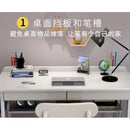 YICHANG Solid Wood Study Table Office Desk Modern Minimalist Students White Writing Table