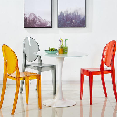 Crystal Transparent Chair pc Devil Ghost Chair simple modern theme restaurant dining chair acrylic