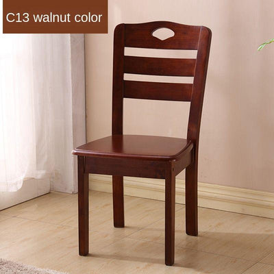 Solid Wooden Dining Chair Family Hotel Restaurant Chair Log Chair