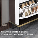 Shoe Cabinet Ultra Thin Tipping Bucket Household Door Large Capacity Simple Door Wall Storage