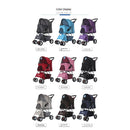 Foldable Pet Stroller Dog Detachable Cart with 4 Wheels