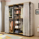 Curtain Wardrobe Bedroom Metal Hanger Thickened Iron Wood Coat Rack