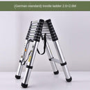 4-meter Retractable Telescopic Climbing Anti-skid Ladder Straighten Portable Sub-ladder 5-meter