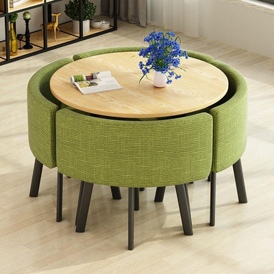 Nordic Simple Table Chair Combination Reception Table Conference Room Office Leisure Small Round