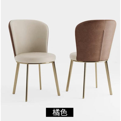 DF Italian Dining Chair Nordic Dining Table Chair Leather Dining Chair Light Luxury Armchair