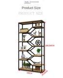 💚 Living Office Wrought Iron Bookshelf Room Floor Screen Simple Multi-layer Partition Wall Shelf 💚