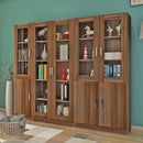 Bookcase Combination Simple Modern Living Room with Door Cabinet Glass Door Bookcase Economical