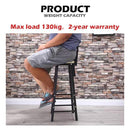 High Chair Bar Stool Minimalist Fashion Creative Steel Wood Thickened Dining Chair（70cm）