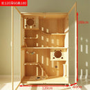 Pet Condo Cage Villa Luxury Double/Three-story Cat Villa Apartment Display Cabinet Household Solid