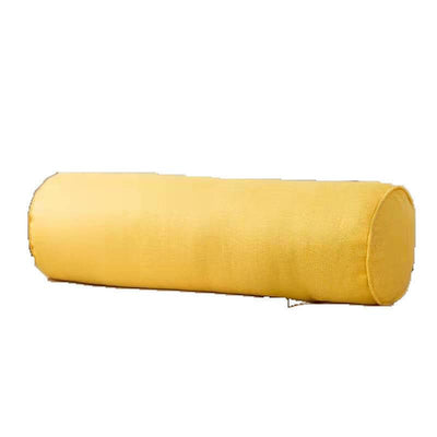 Cotton And Linen Neck Protection Cylindrical Pillow Yoga Pillow Beauty Bed Pillow Sofa Pillow Round