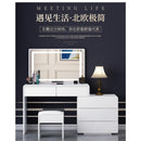 BEIMU Dressing Table Bedroom Small Apartment Multi-functional Modern Simple Retractable Dressing