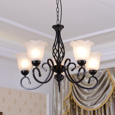 Clhjfa Hanging Lights European Iron Living Room Lamp American Bedroom Dining Room Lighting Simple