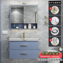 Modern simple toilet bathroom cabinet hand washing face basin mirror cabinet combination Nordic