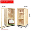 Cat Cage Villa Apartment Solid Wood With Climbing Rack House Dispaly Cabinet Four Seasons Universal