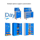 Syezyo Tool Box Trolley Cart Heavy Tool Cabinet Iron in Thickening Workshop Sheet Storage for