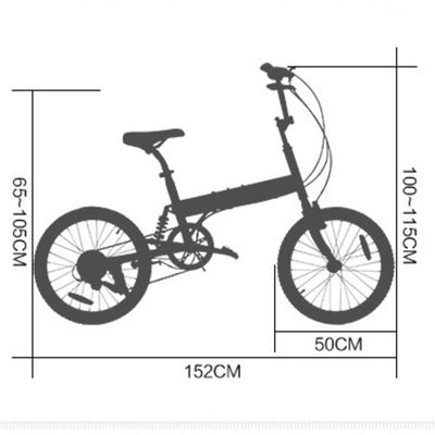 Hito 20 inch disc brake folding bike mountain bike shockproof male and female variable speed student