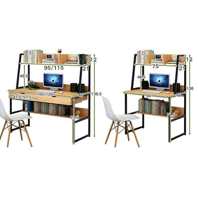 Computer Modern Office Simple Bookshelf Desk Combination Bedroom Small Table