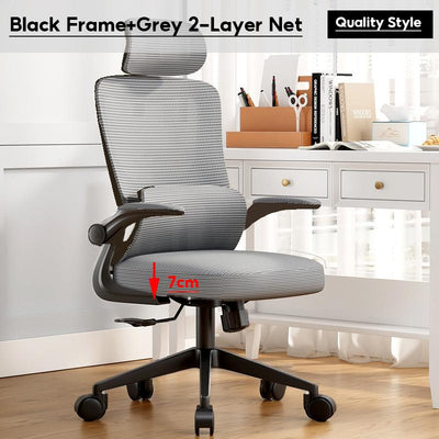 Mesh Office Chair Ergonomic Computer Chair Office Chair High-back 160-185cm Reclining 90-125°